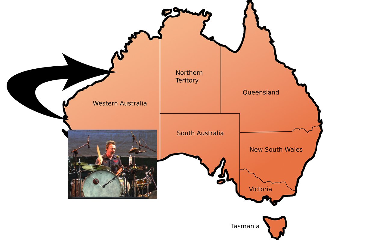 澳大利亚地图增强与磁桥图