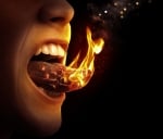舌头的图像在火中表达了这个初学者指南的概念，克服了丑陋的姐姐的效果