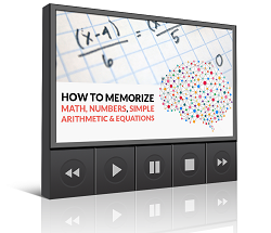 如何记忆数学，数字，简单算术和方程式课程图像
