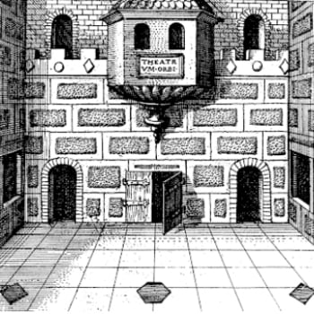 罗伯特·弗拉德(Robert Fludd)的罗马房间插图