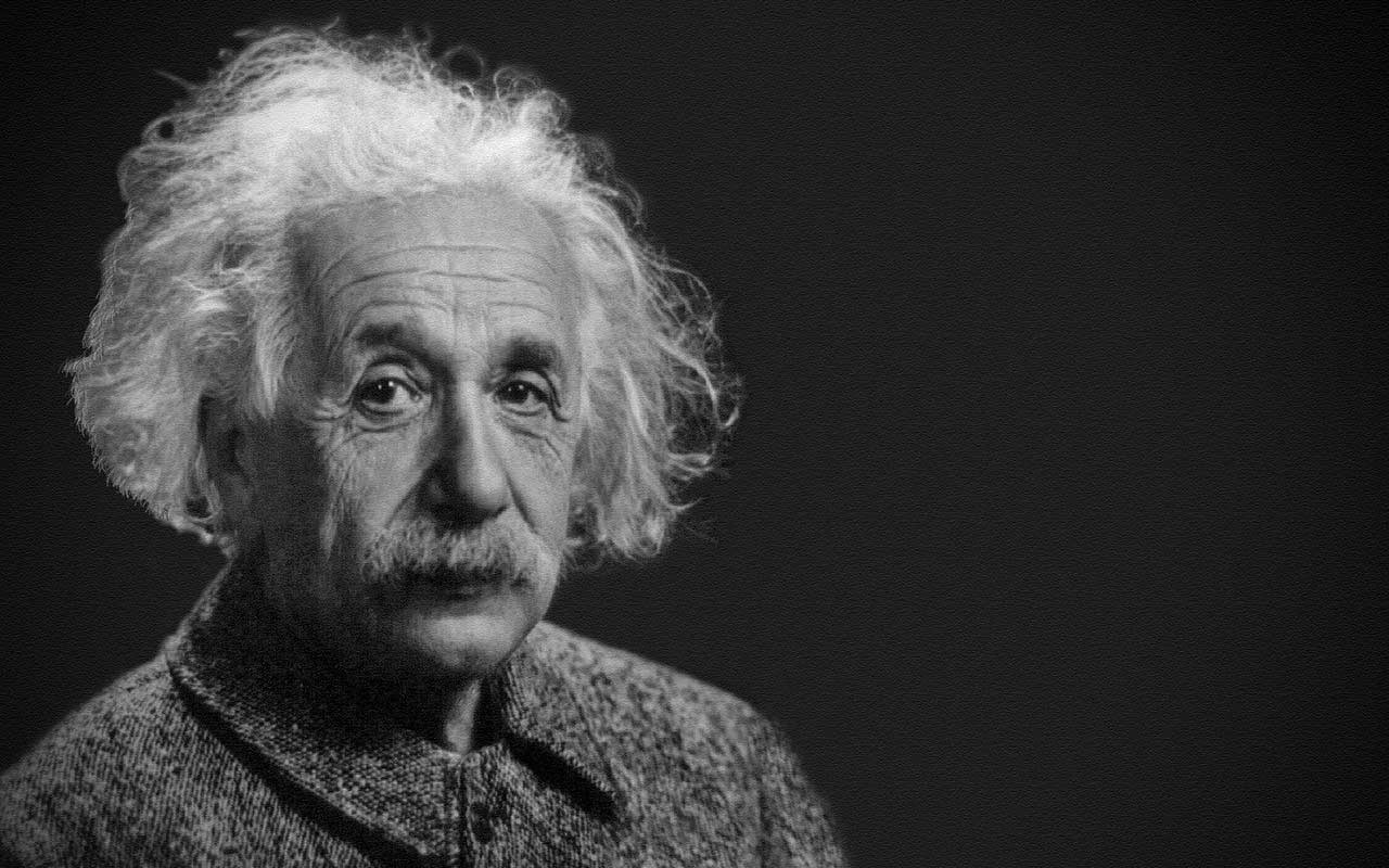 爱因斯坦的肖像，他可能没有说很多被认为是他的名言。